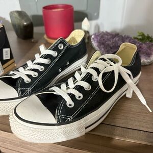 Black Canvas Women's Sneakers